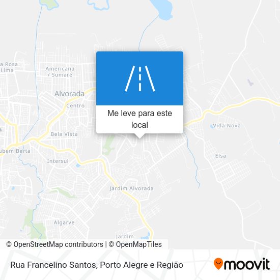 Rua Francelino Santos mapa