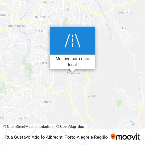 Rua Gustavo Adolfo Albrecht mapa