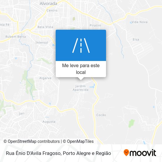 Rua Ênio D'Avila Fragoso mapa