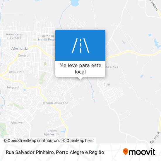 Rua Salvador Pinheiro mapa