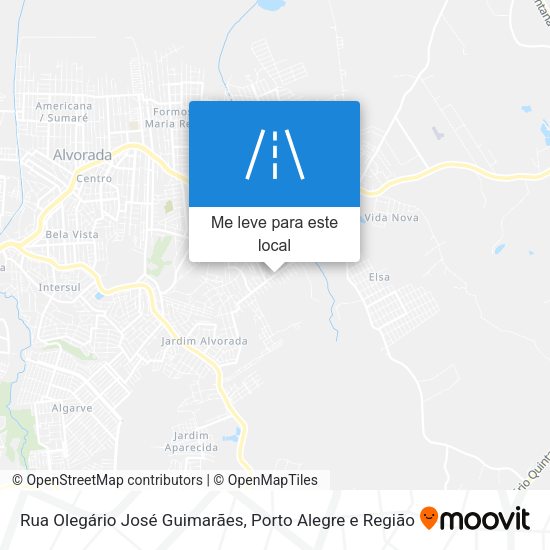 Rua Olegário José Guimarães mapa
