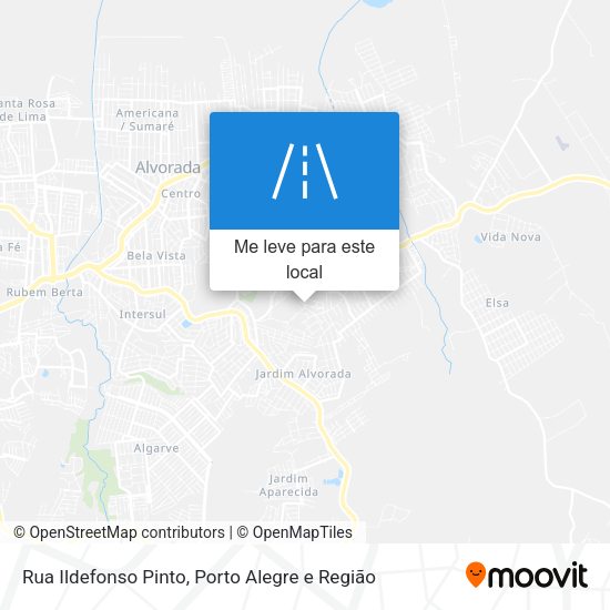 Rua Ildefonso Pinto mapa