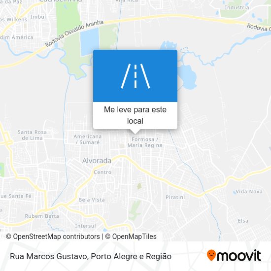 Rua Marcos Gustavo mapa