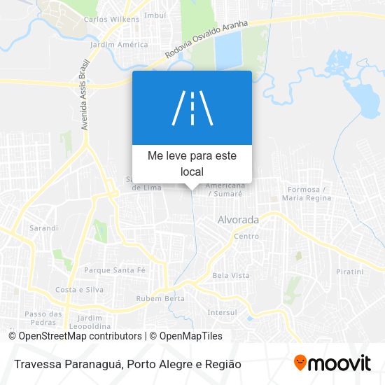 Travessa Paranaguá mapa