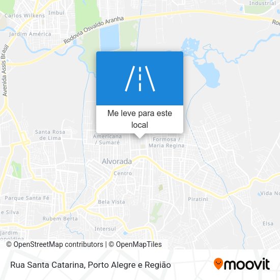 Rua Santa Catarina mapa