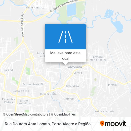 Rua Doutora Asta Lobato mapa