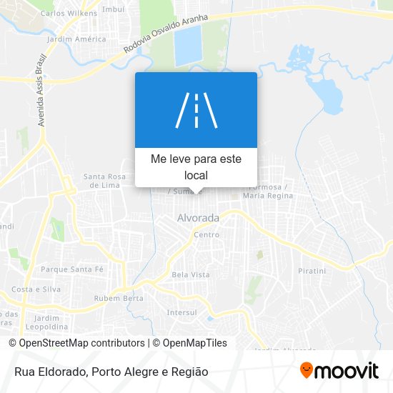 Rua Eldorado mapa