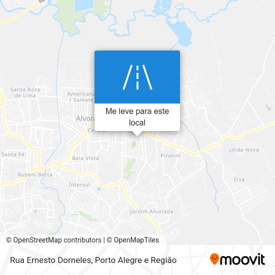 Rua Ernesto Dorneles mapa