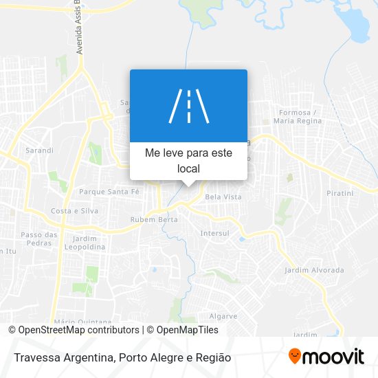 Travessa Argentina mapa