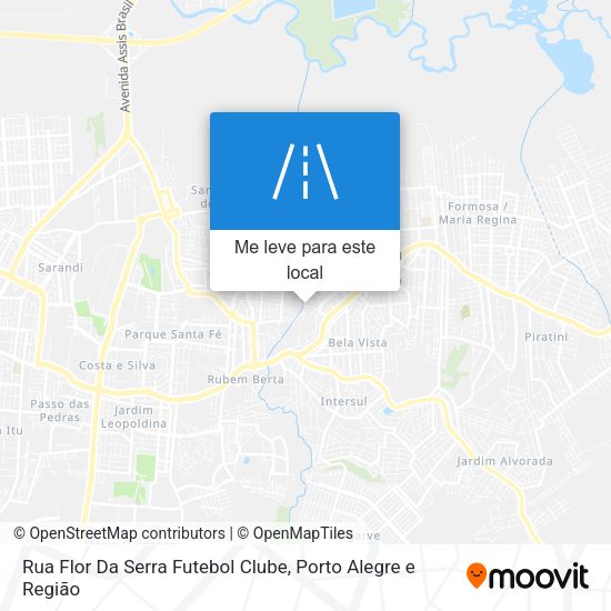 Rua Flor Da Serra Futebol Clube mapa
