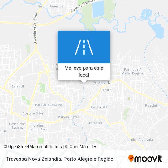Travessa Nova Zelandia mapa