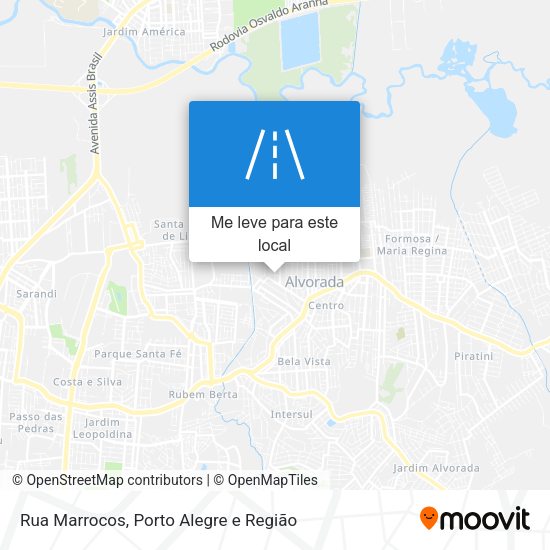 Rua Marrocos mapa