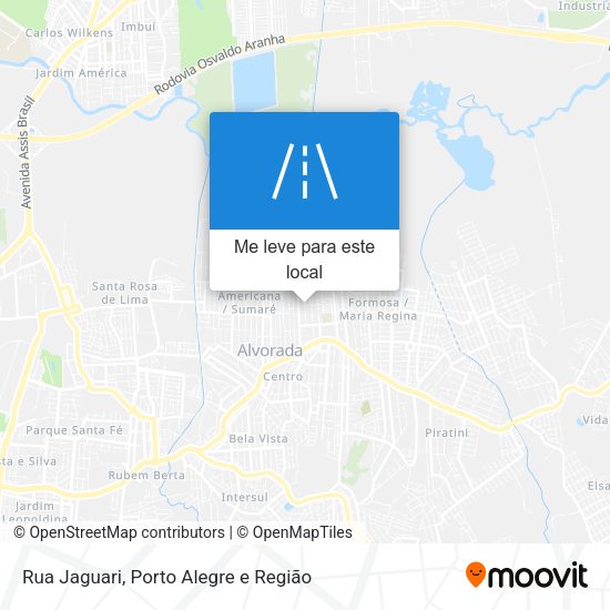 Rua Jaguari mapa