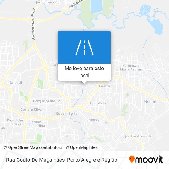 Rua Couto De Magalhães mapa