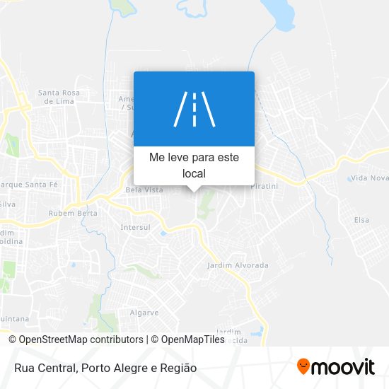 Rua Central mapa
