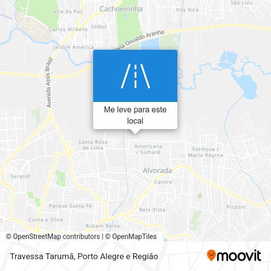 Travessa Tarumã mapa