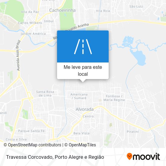 Travessa Corcovado mapa