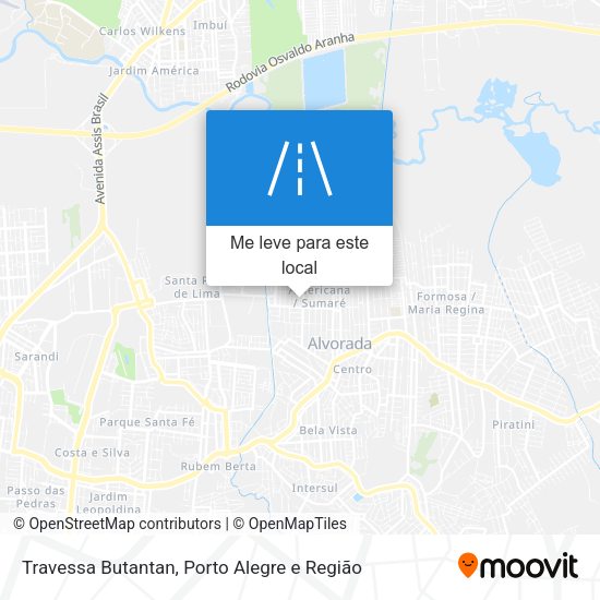 Travessa Butantan mapa