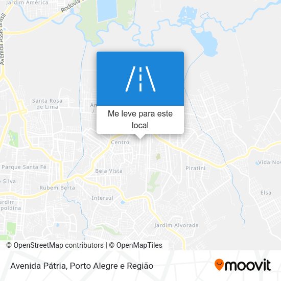 Avenida Pátria mapa