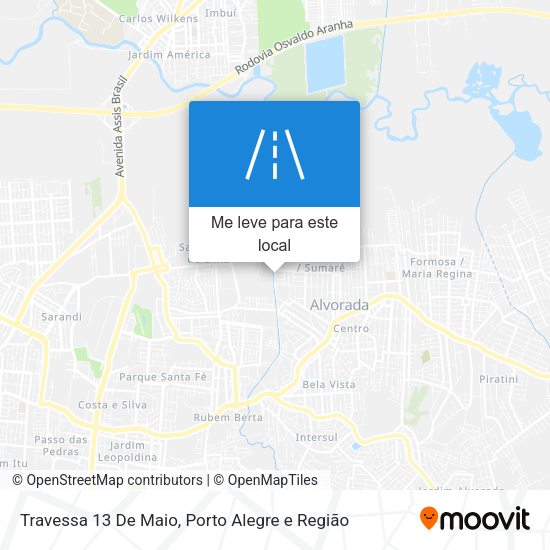 Travessa 13 De Maio mapa