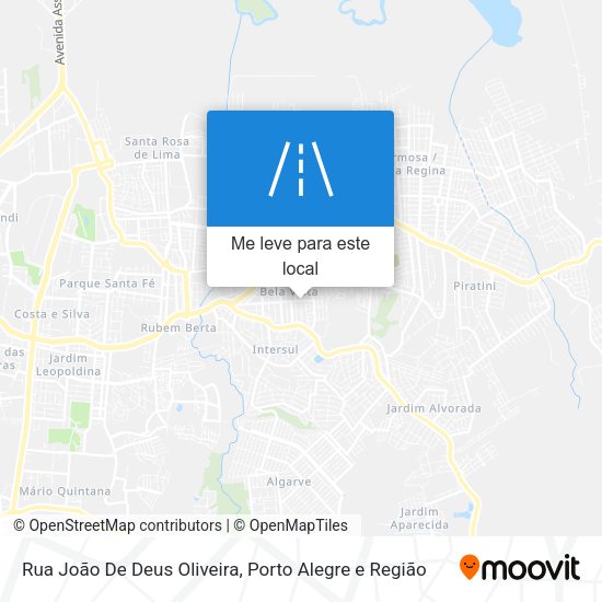 Rua João De Deus Oliveira mapa