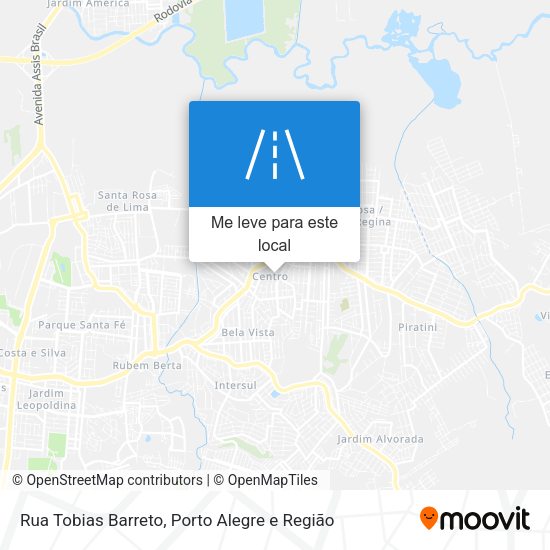 Rua Tobias Barreto mapa