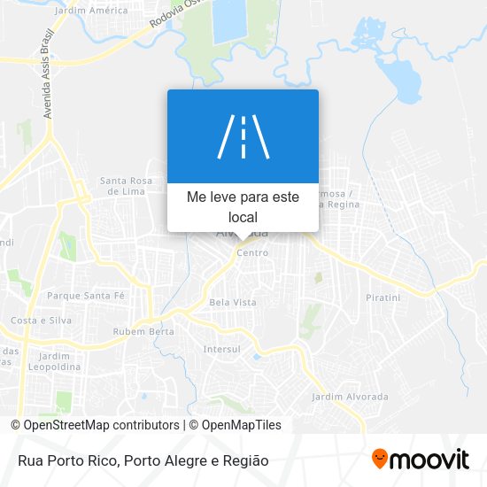 Rua Porto Rico mapa