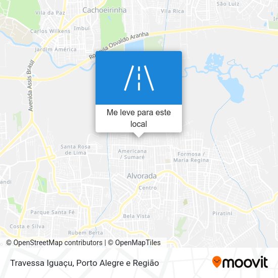 Travessa Iguaçu mapa
