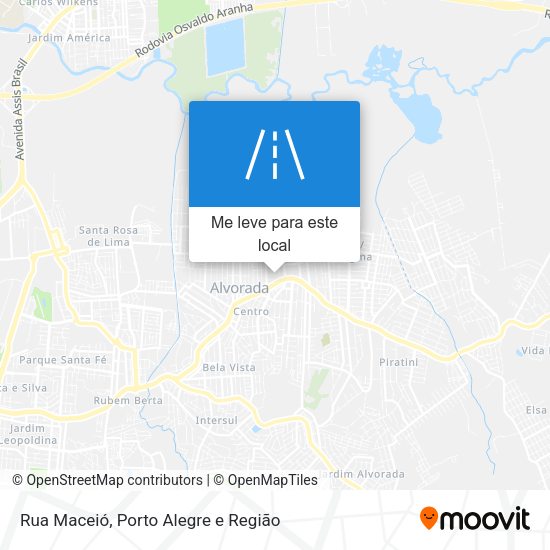 Rua Maceió mapa