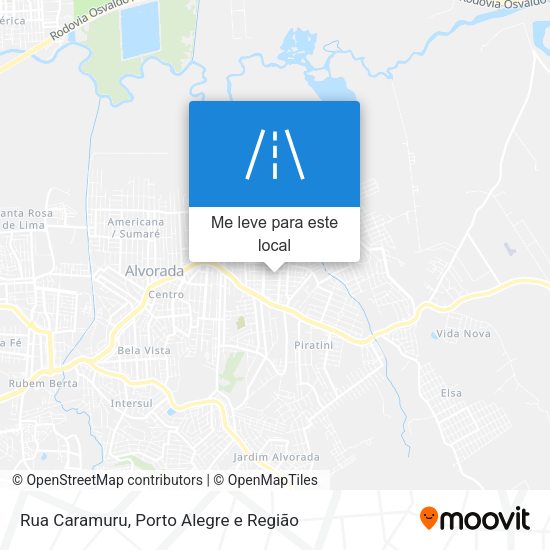 Rua Caramuru mapa