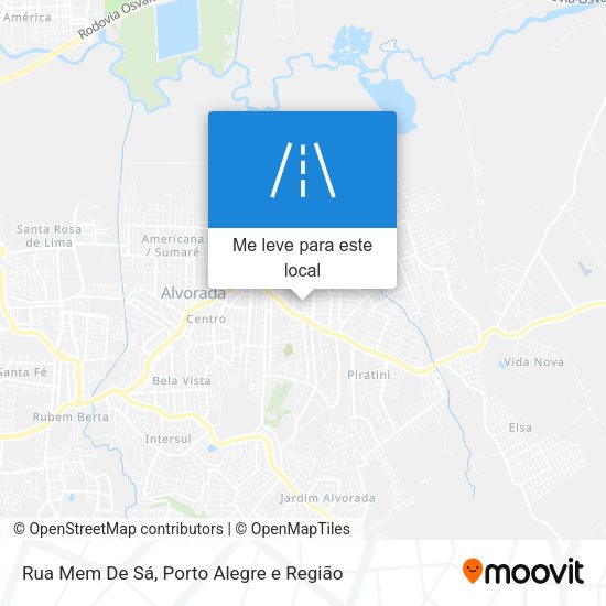 Rua Mem De Sá mapa