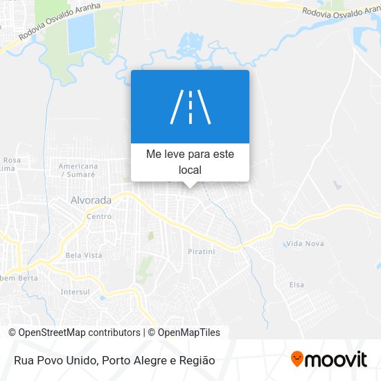 Rua Povo Unido mapa