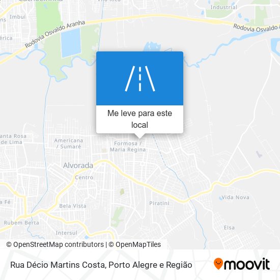 Rua Décio Martins Costa mapa