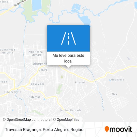 Travessa Bragança mapa
