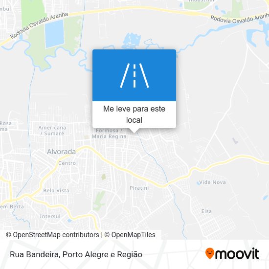 Rua Bandeira mapa