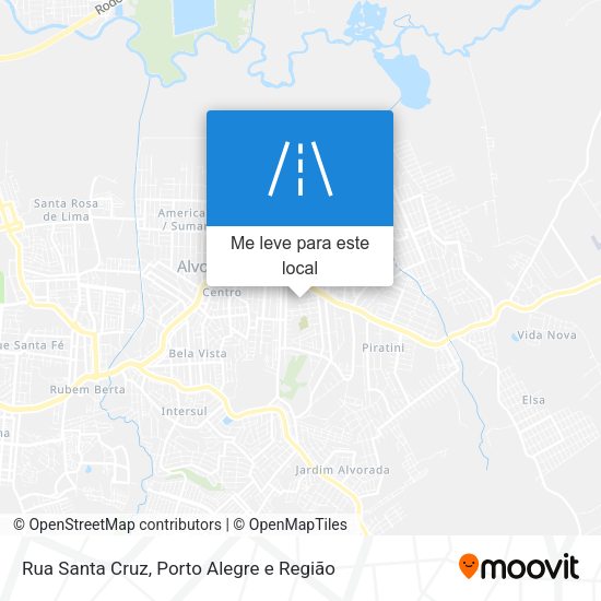 Rua Santa Cruz mapa