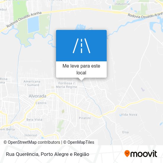 Rua Querência mapa