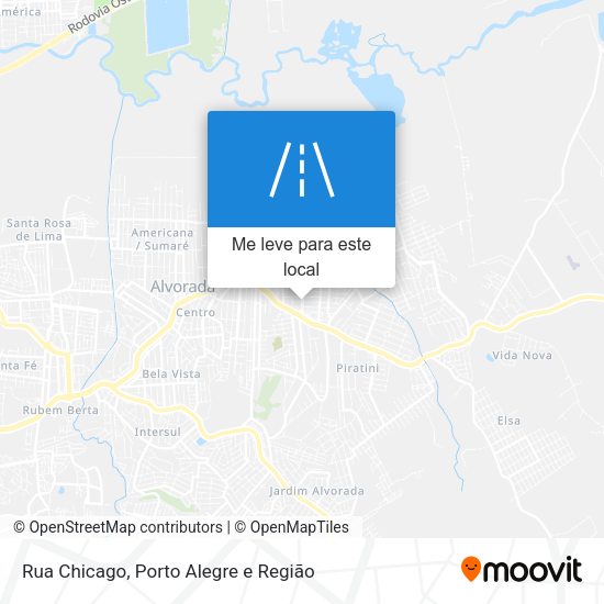 Rua Chicago mapa