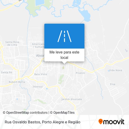 Rua Osvaldo Bastos mapa