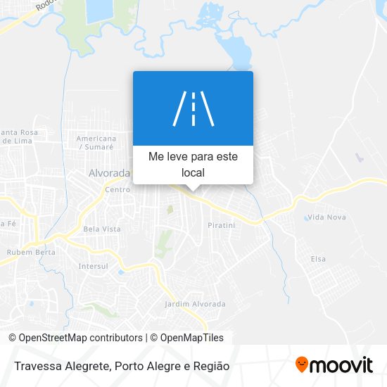 Travessa Alegrete mapa