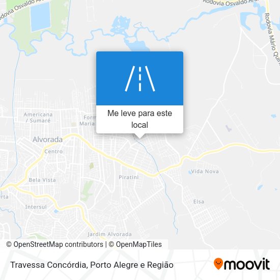 Travessa Concórdia mapa