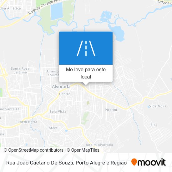 Rua João Caetano De Souza mapa