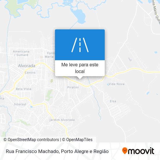 Rua Francisco Machado mapa