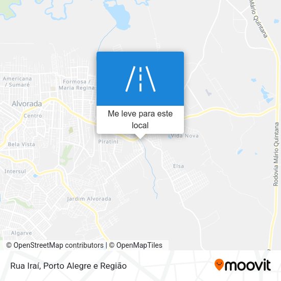 Rua Iraí mapa