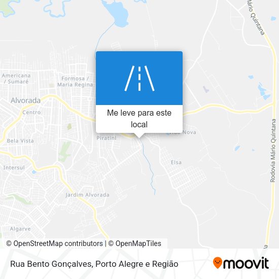 Rua Bento Gonçalves mapa