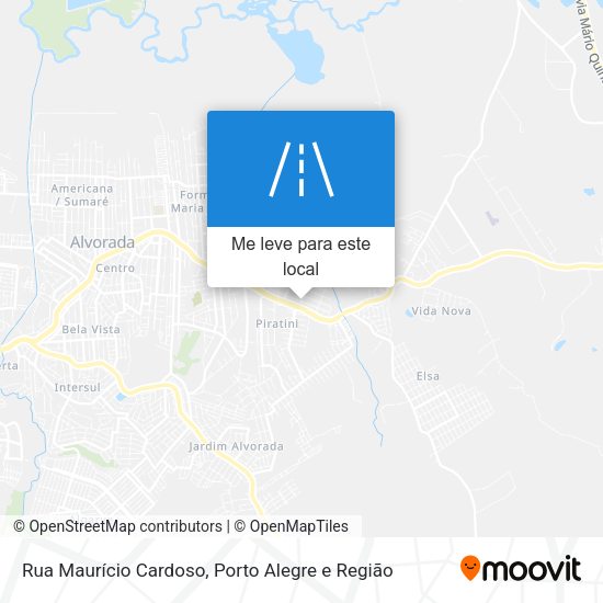 Rua Maurício Cardoso mapa
