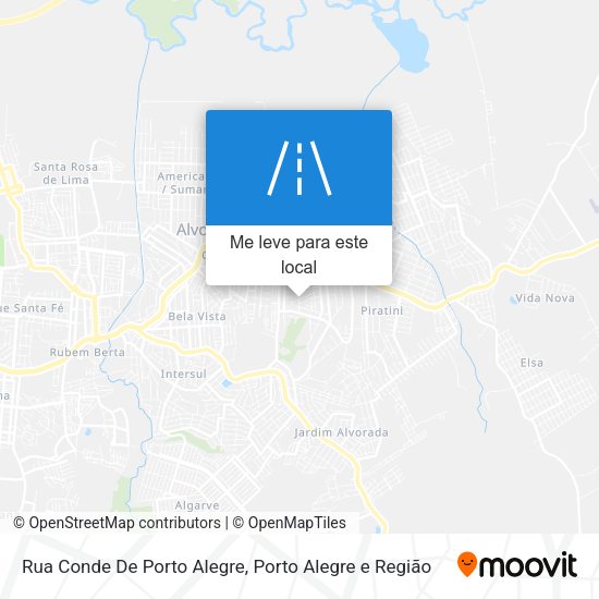 Rua Conde De Porto Alegre mapa