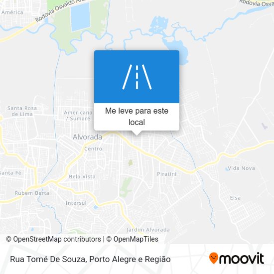 Rua Tomé De Souza mapa