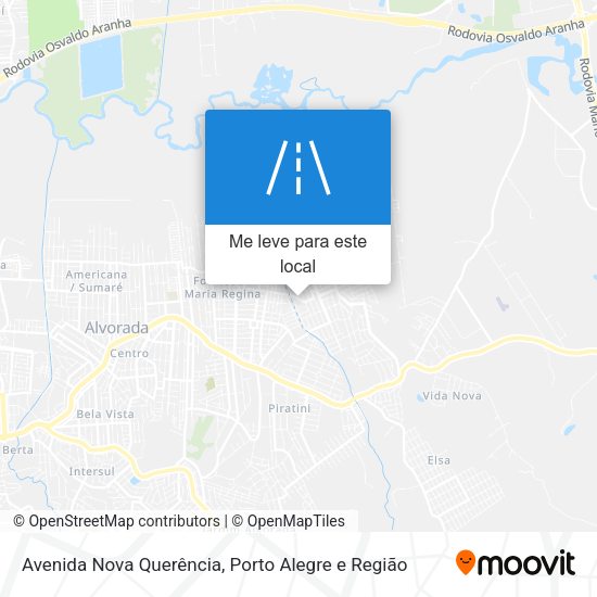 Avenida Nova Querência mapa