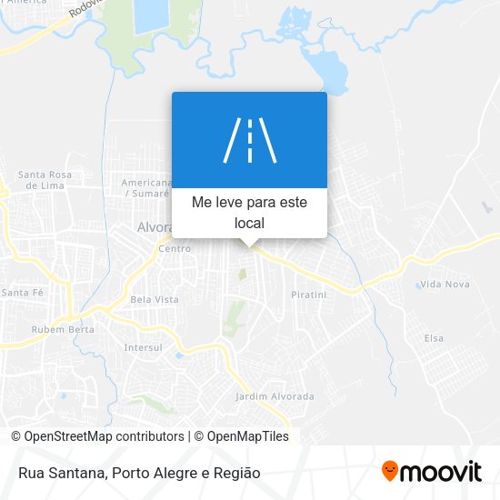 Rua Santana mapa